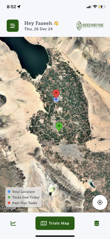 GPS Map View in SeedSense